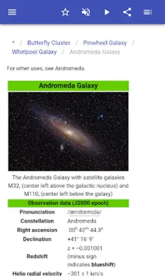 Messier Objects android App screenshot 10