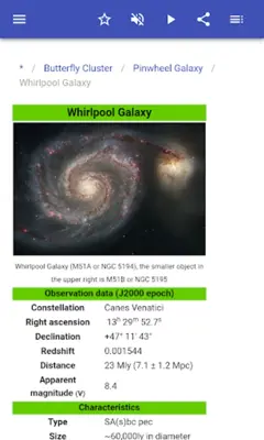 Messier Objects android App screenshot 11