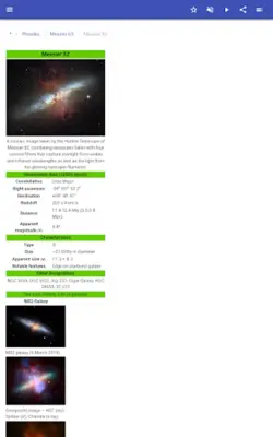 Messier Objects android App screenshot 1