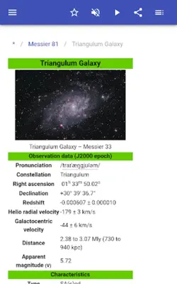 Messier Objects android App screenshot 7